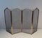 Vintage Brass Wire Mesh Fire Screen, 1970s 3