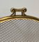 Vintage Brass Wire Mesh Fire Screen, 1970s 9