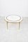 Vintage Brass and White Marble Coffee Table, 1970s 3