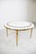 Vintage Brass and White Marble Coffee Table, 1970s 10