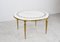 Vintage Brass and White Marble Coffee Table, 1970s 12