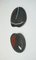 Französische schwarze Keramikplatten von Peter Orlando, 1960er 4