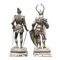 Artisanal Cabinet Figures of Knights in Silver from Neresheimer Hanau, 19th Century, Set of 2 3