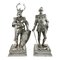 Artisanal Cabinet Figures of Knights in Silver from Neresheimer Hanau, 19th Century, Set of 2 1