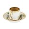 Tazza da tè in porcellana con piattino di Popov Factory, set di 2, Immagine 3
