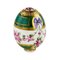 Russian Easter Egg with Porcelain Stand, Set of 2 3