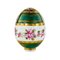Russian Easter Egg with Porcelain Stand, Set of 2 2