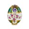 Russian Easter Egg with Porcelain Stand, Set of 2 1