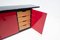 Mid-Century Modern Red and Black Lacquered Sideboard, Italy, 1970s 8