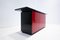 Mid-Century Modern Red and Black Lacquered Sideboard, Italy, 1970s 2