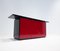 Mid-Century Modern Red and Black Lacquered Sideboard, Italy, 1970s 4