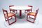 Mid-Century Modern Travertine and Metal Dining Table, Italy, 1960s, Image 2