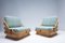 Mid-Century Modern Rattan Living Room Sofas, Armchair and Coffee Table, Set of 3 18