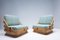 Mid-Century Modern Rattan Living Room Sofas, Armchair and Coffee Table, Set of 3, Image 18