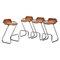 Cognac Leather Barstool by Perriand in the style of Les Arc, 1960s 1