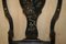 Chaises d'Appoint Antiques en Noir Laqué, Chine, Set de 2 7
