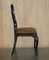 Antique Chinese Black Lacquered Side Chairs, Set of 2 16