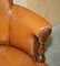 Antique Chesterfield Captains Chair in Cigar Brown Leather, 1860, Image 15