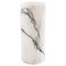 Handmade Cylindrical Paonazzo Marble Vase by Fiam, Image 1