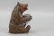 Hand-Carved Black Forest Bear with Aluminum Pot, 1920s, Image 8