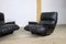 Black Leather Marsala Sofa and Lounge Chair by Michel Ducaroy, 1970s, Set of 2 4