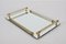 Italian 24-Karat Gold Plated and Brass Tray with Mirror Base from Dimart Milano, 1980s 8