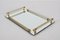 Italian 24-Karat Gold Plated and Brass Tray with Mirror Base from Dimart Milano, 1980s, Image 8
