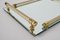 Vassoio placcato in oro a 24 carati con base specchiata di Dimart Milano, Italia, anni '80, Immagine 11