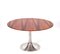 Mid-Century Italian Round Dining Table with Wooden Top & Aluminum Tulip Base by Eero Saarinen, 1970s 3