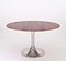 Mid-Century Italian Round Dining Table with Wooden Top & Aluminum Tulip Base by Eero Saarinen, 1970s 8