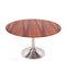 Mid-Century Italian Round Dining Table with Wooden Top & Aluminum Tulip Base by Eero Saarinen, 1970s 4