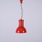 Rote italienische Mid-Century Lampara Deckenlampe von Fontana Arte, 1965 3