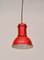 Rote italienische Mid-Century Lampara Deckenlampe von Fontana Arte, 1965 7