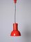 Lámpara de techo italiana Mid-Century roja de Fontana Arte, 1965, Imagen 12