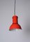 Rote italienische Mid-Century Lampara Deckenlampe von Fontana Arte, 1965 2