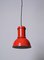 Rote italienische Mid-Century Lampara Deckenlampe von Fontana Arte, 1965 11