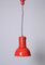 Rote italienische Mid-Century Lampara Deckenlampe von Fontana Arte, 1965 10