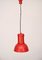 Rote italienische Mid-Century Lampara Deckenlampe von Fontana Arte, 1965 5