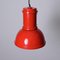 Rote italienische Mid-Century Lampara Deckenlampe von Fontana Arte, 1965 13