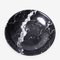 Cuenco italiano Mid-Century redondo de mármol negro con granos blancos, años 50, Imagen 2