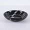 Mid-Century Italian Black Marble with White Grains Round Bowl, 1950s 4