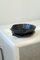 Vintage Murano Black Clam Bowl with Saucer, Set of 2 5