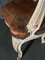 Louis XV Cabriolet Sessel aus Leder mit Eisen 10