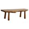 Vintage Table in Pine with Club Legs, 1950s, Image 1