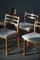 Chairs in Lambswool by Henning Kjærnulf, 1950s, Set of 6, Image 3