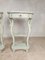 Antique Bedside Tables with Old Light Green Patina, Set of 2, Image 9