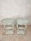 Antique Bedside Tables with Old Light Green Patina, Set of 2 8
