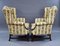 Victorian Wing Back Lounge Chairs, 1880, Set of 2 3