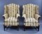 Victorian Wing Back Lounge Chairs, 1880, Set of 2 2