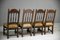 Victorian Dining Chairs in Oak, Set of 4 8